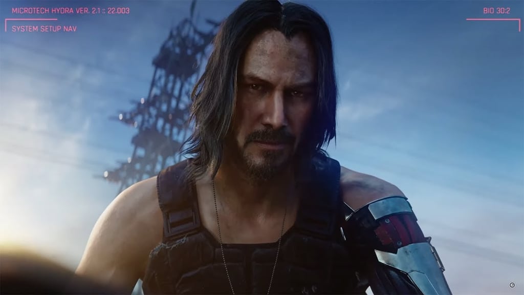 Keanu Reeves en Cyberpunk 2077