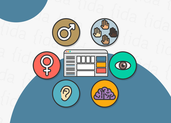 Iconografía que refleja la accesibilidad de una plataforma, en la se habla de nuestra experiencia en esta temática.