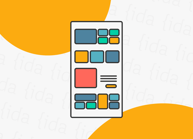 Interfaz de usuario que hace referencia a las grillas en el diseño de interfaces.