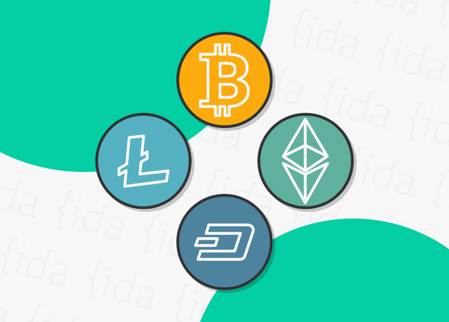 íconos de diversas criptomonedas