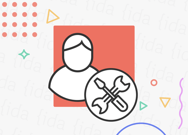 Icono de persona junto a dos herramientas que hacen referencia al diseño de servicios.