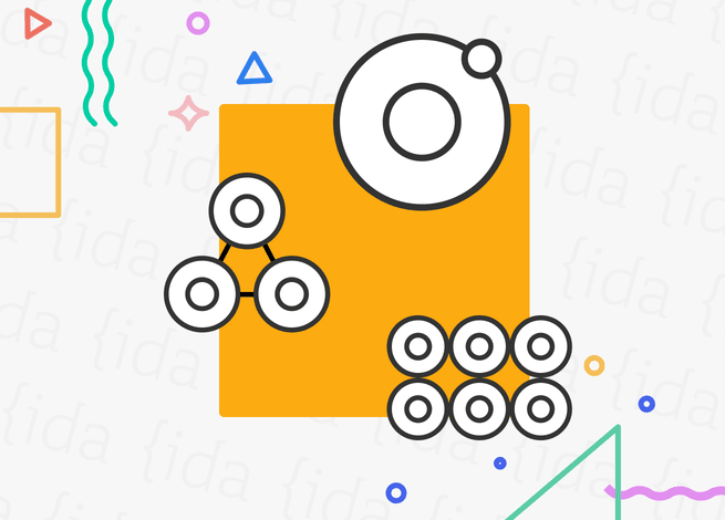 Iconos que hacen referencia al modelo Atomic CSS.