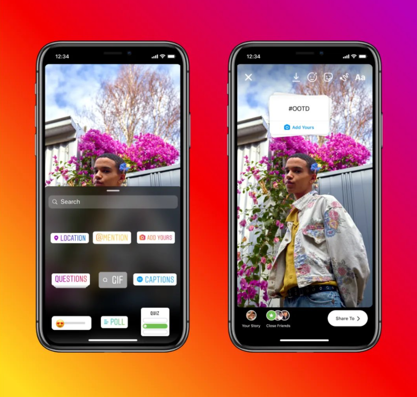Sticker "Tu Turno" en Instagram.