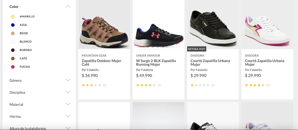 Aplicación de Filtros por color.