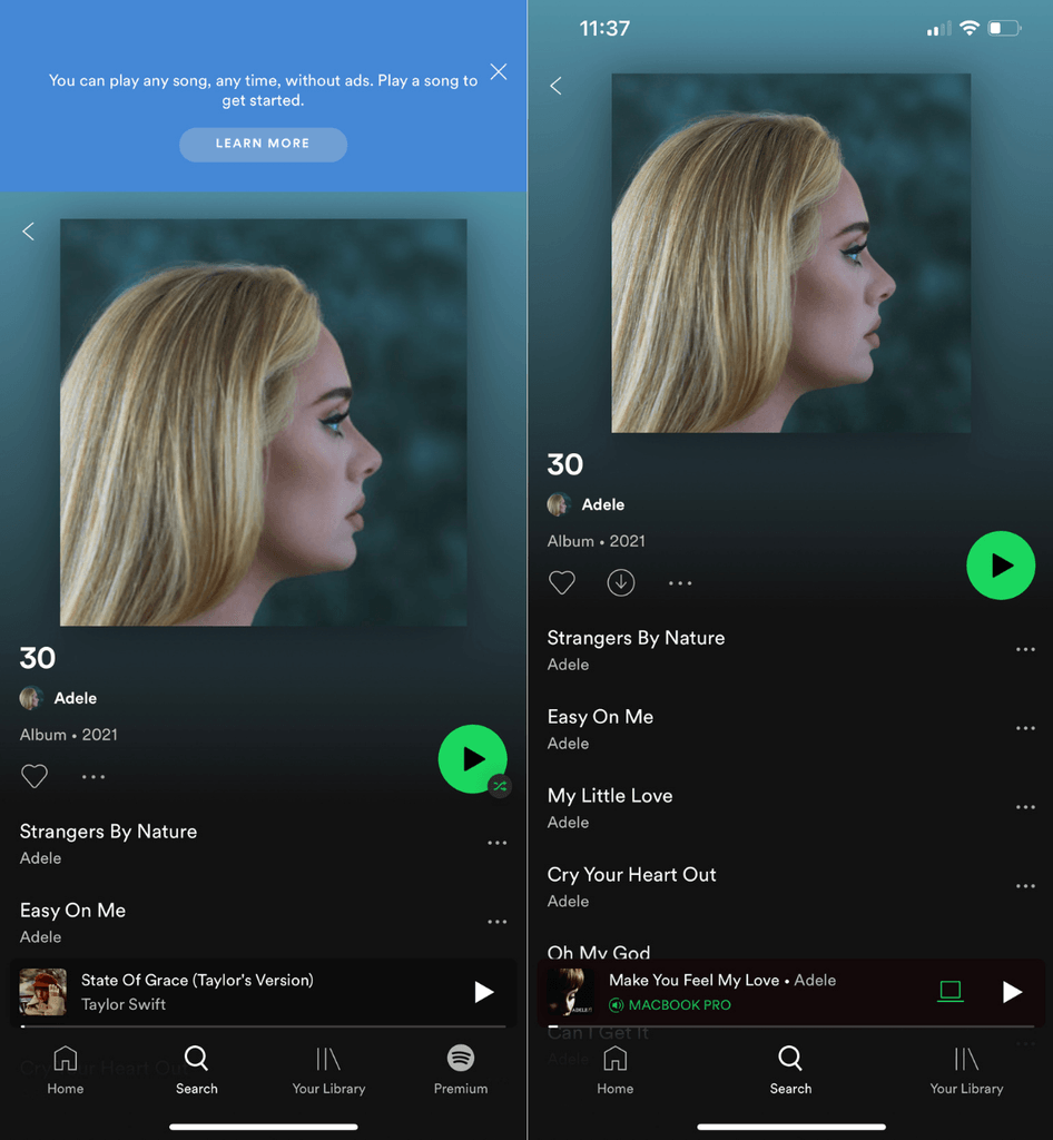 Eliminación "reproducción automática" en Spotify.