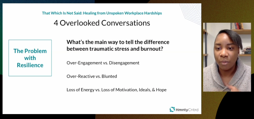 Vivianne Castillo en su charla.