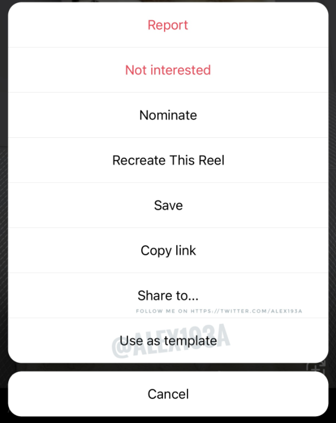 Menú de plantillas.