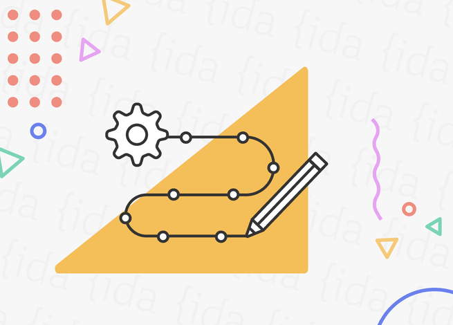 engranaje que sigue un camino trazado por un lápiz y que refleja consejos para recolectar información.