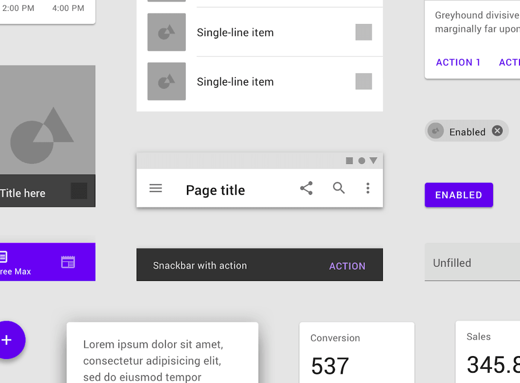 Material Design. Fuente: Google