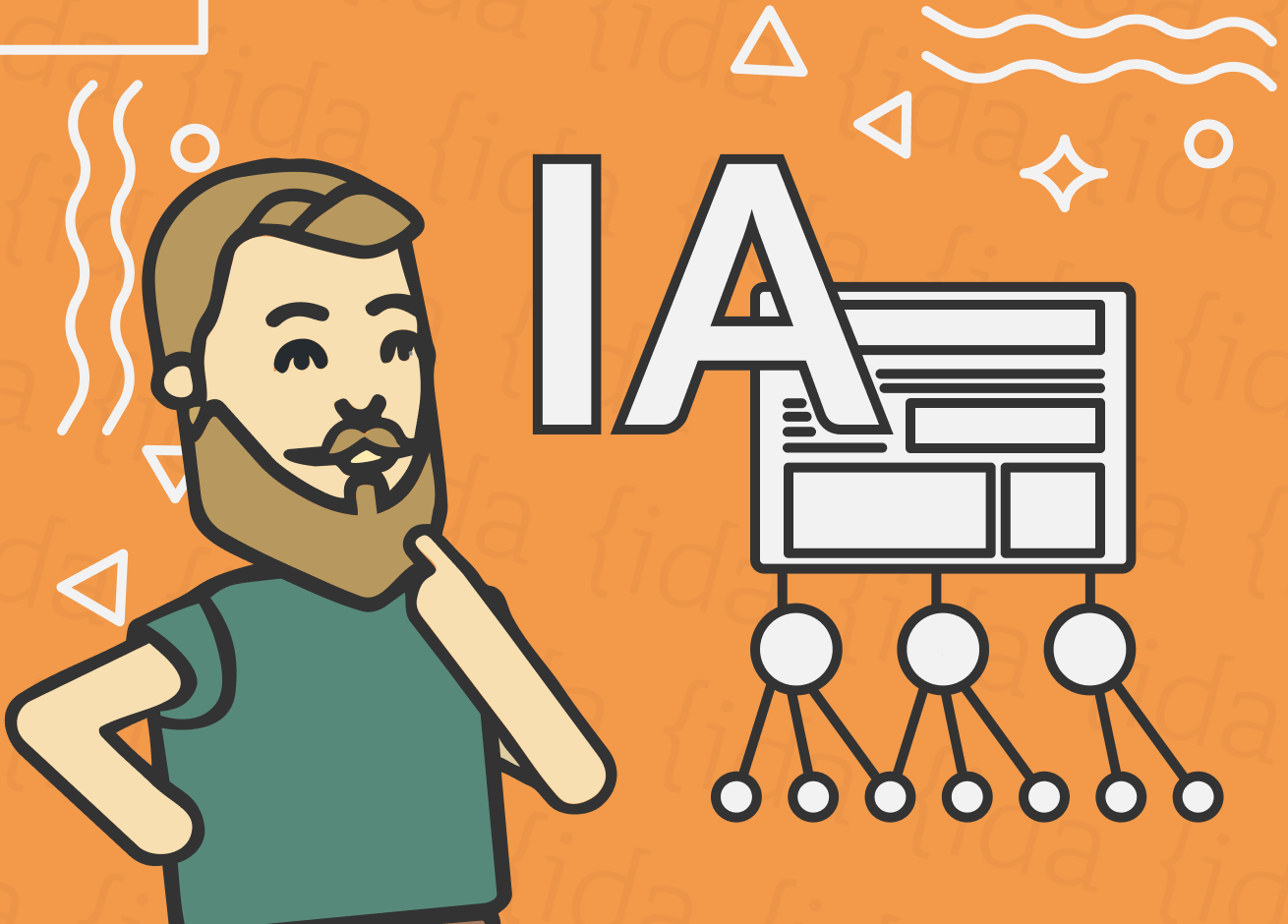 ilustración de rodrigo observando las estructuras de la inteligencia artificial